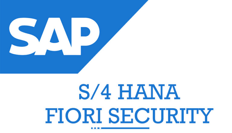 SAP S4 Hana Fiori Security 768x441