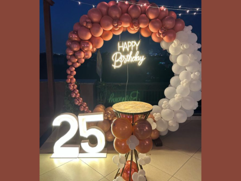 25th birthday decoration 768x576