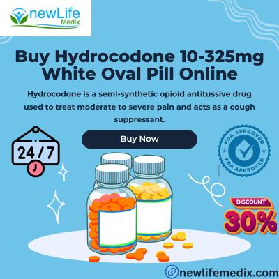 Buy Hydrocodone 10 325mg White Oval Pill Online