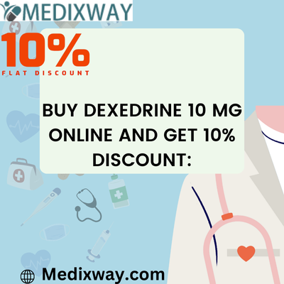 Buy Dexedrine 10 mg Online and Get 5 discount