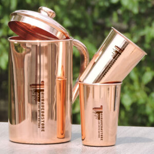 Copper Jug and 2 Glass Set 300x300 1