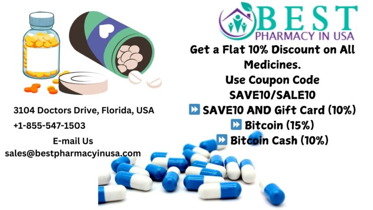 ⭐bestpharmacyinusa.com offers high quality medications at affordable prices. Use Coupon Code SAVE10 1 1 768x432