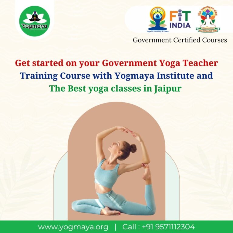 The Best yoga classes in Jaipur and get started on your Government yoga teacher training course with Yogmaya Institute 1 768x768