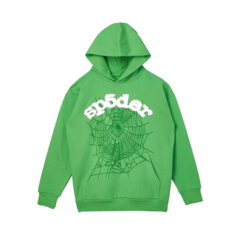 Green Spider Web Hoodie 2 768x768